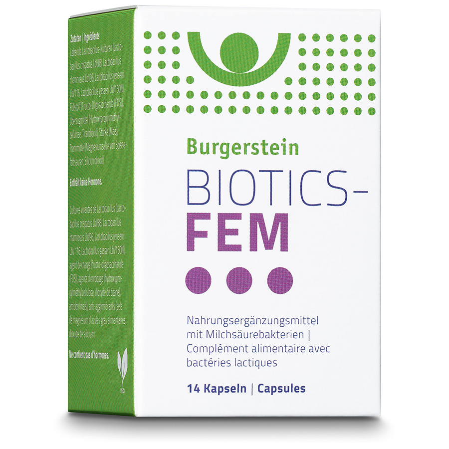 BURGERSTEIN BIOTICS-FEM KAPS 14 STK