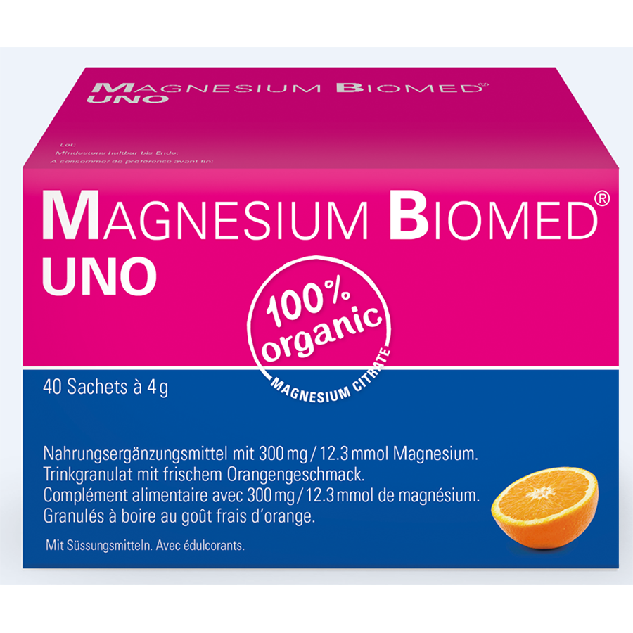 Magnesium Biomed Uno Gran Btl 40 Stk