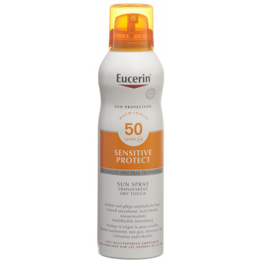 Eucerin SUN Sensitive Protect Sun Spray Transparent Dry Touch LSF50