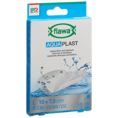 flawa Aqua Plast Pflasterstrips 7.5x10cm wasserfest