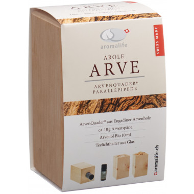 aromalife ARVE ArvenQuader mit äth Öl Arve 10 ml
